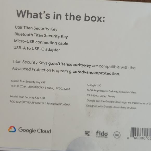Google Titan Security Key bundle  New in the box sealed - Picture 6 of 11